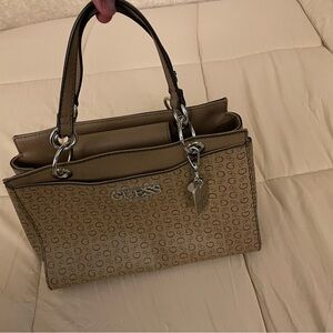 Brown GUESS bag, purse, slightly used,